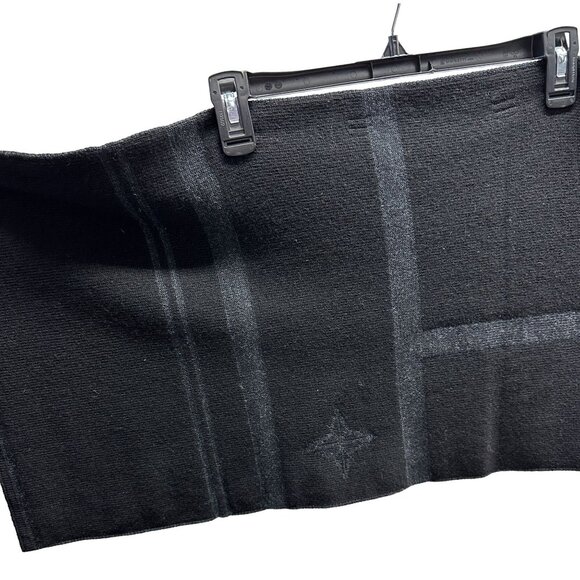 NEW Stone Island Black/Gray Wool Blend Scarf - Picture 5 of 7